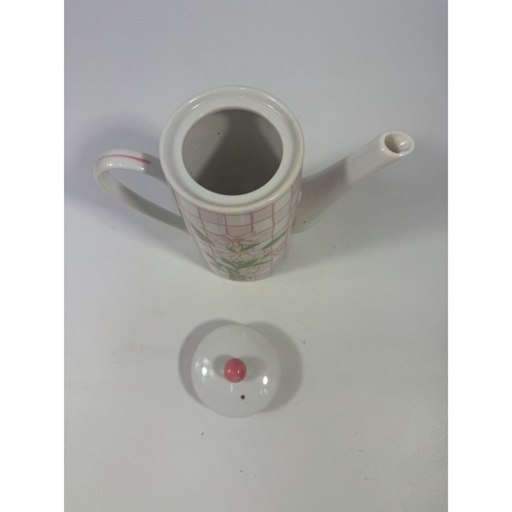 Mini Tea Pot Franci Villa Vanilla Daisies Taste Setter Vintage Palm Beach Regenc - Picture 10 of 13